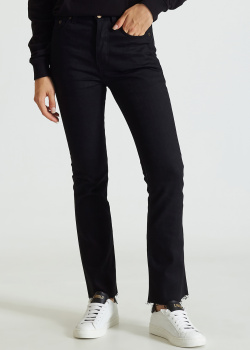 Черные джинсы Saint Laurent с необработанным краем, фото